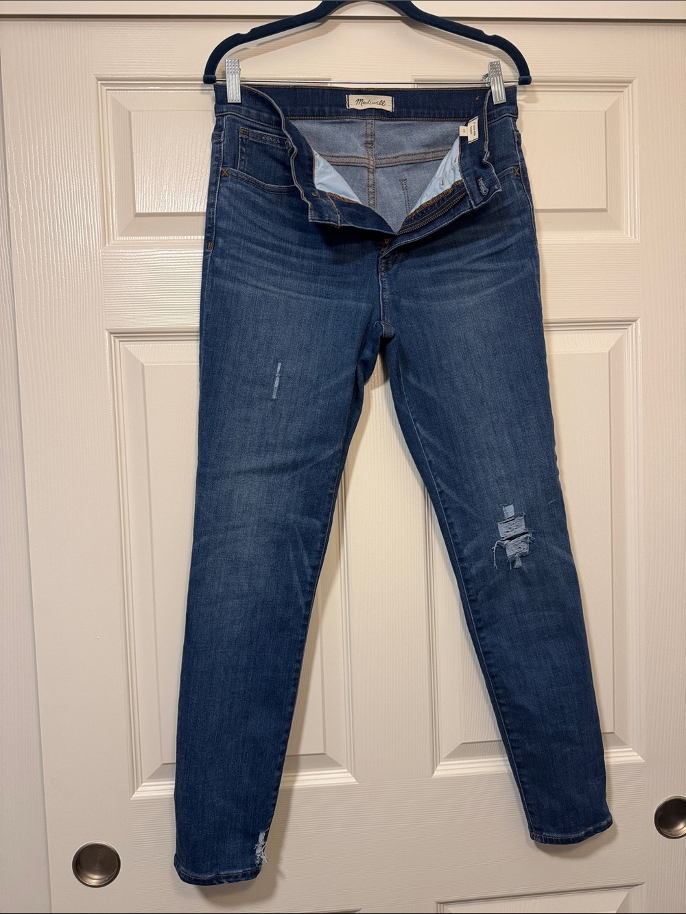Madewell Skinny Jeans in Dark Blue Wash